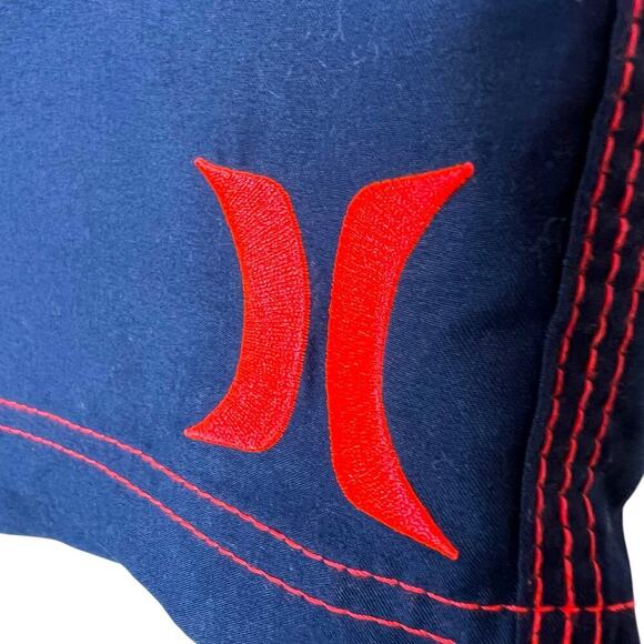 HURLEY 10" Surf Board Shorts Swim Trunks in Blue Men's 34 - Picture 6 of 12